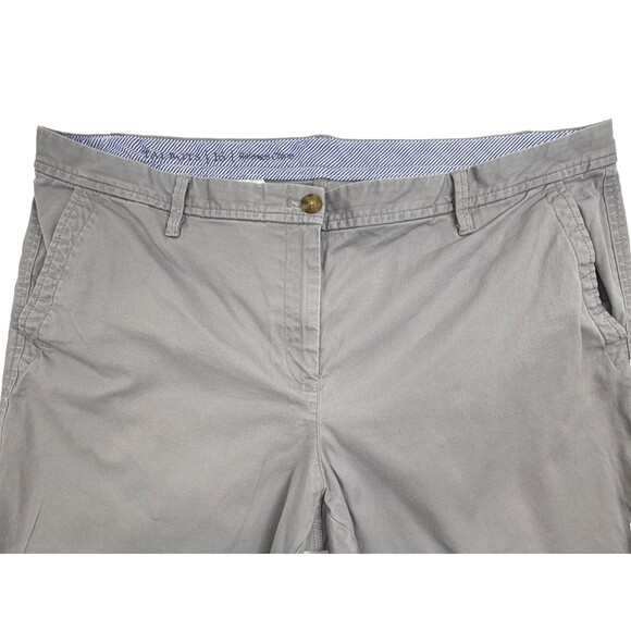 Talbots Relaxed Chino Ankle Pants Gray Cotton Stretch Preppy Weekend Casual 16 - Picture 3 of 14